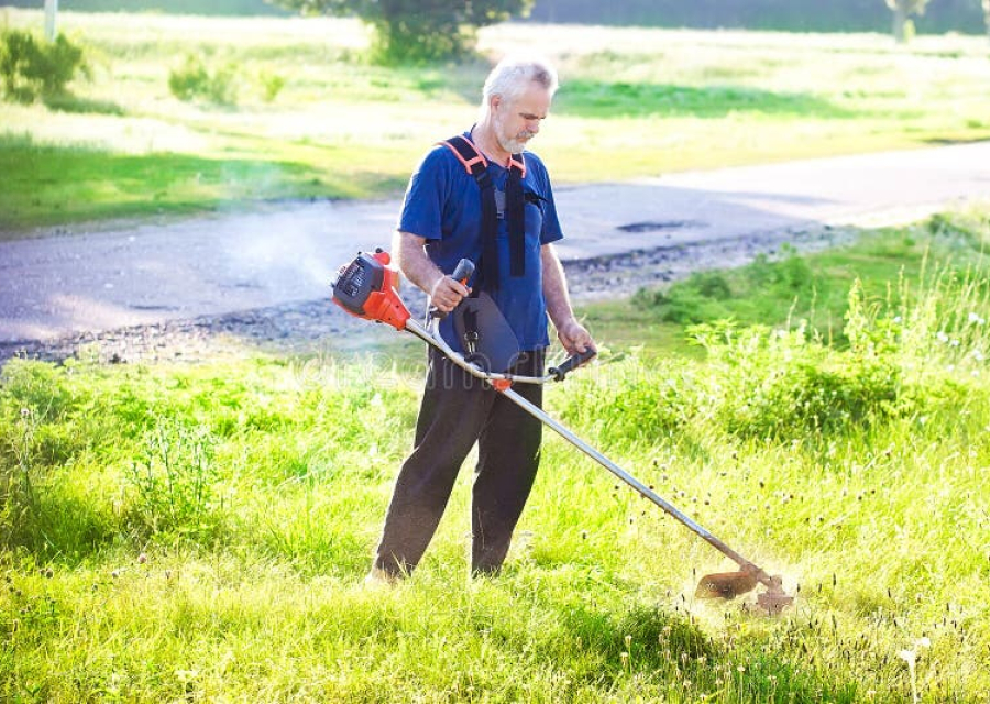 Покос травы и уборка на участке - подготовка к летнему сезону